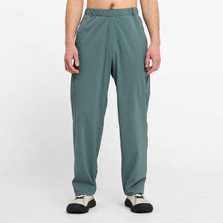 front view of ciele athletics CCPants unisex running pants from the Lifestyle Edition collection, in silver pine color, on a model
